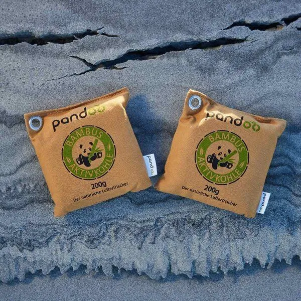 pandoo pandoo natürlicher Lufterfrischer aus Bambusaktivkohle in drei Größen – Produktbild 3 von 4