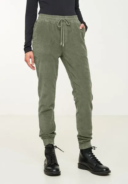 recolution Damen Cord Jogg Chino aus Bio-Baumwolle - CHAITURUS - recolution, Khaki (grün), – Produktbild 2 von 4