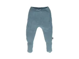 HANS NATUR Baby Hose mit Füßchen Bio-Baumwolle Strick blau Gr.62/68 – Produktbild 1 von 1