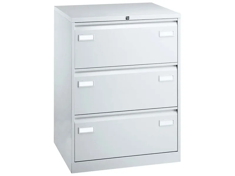 BISLEY Light BISLEY Light HR-Schrank 3s 2b lichtgrau (RAL 7035) (BxHxT)80x101,6x62,2cm – Produktbild 1 von 1