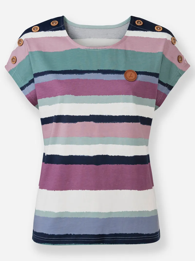 Witt Shirt jade-violett-bedruckt, Jade-violett-bedruckt, – Produktbild 1 von 2