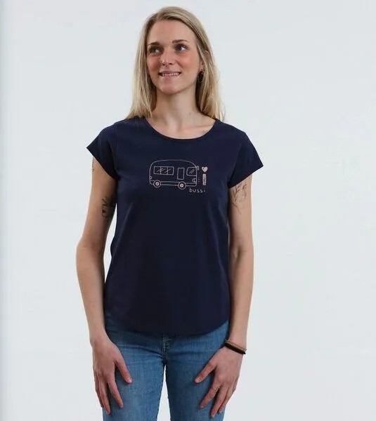 Gary Mash GARY MASH Shirt Asheville Bussi aus Biobaumwolle, Dunkelblau (blau), – Produktbild 2 von 4