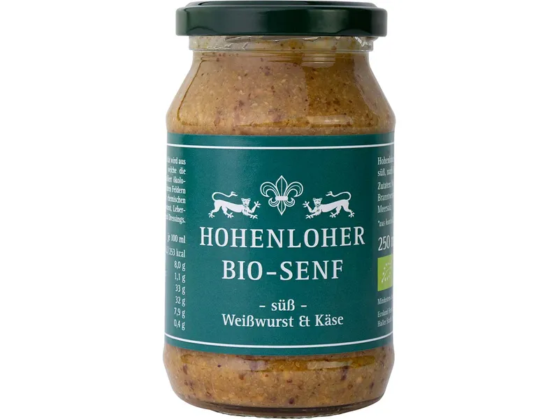 Ecoland Ecoland Hohenloher Bio-Senf "Süß" 250 ml – Produktbild 1 von 1