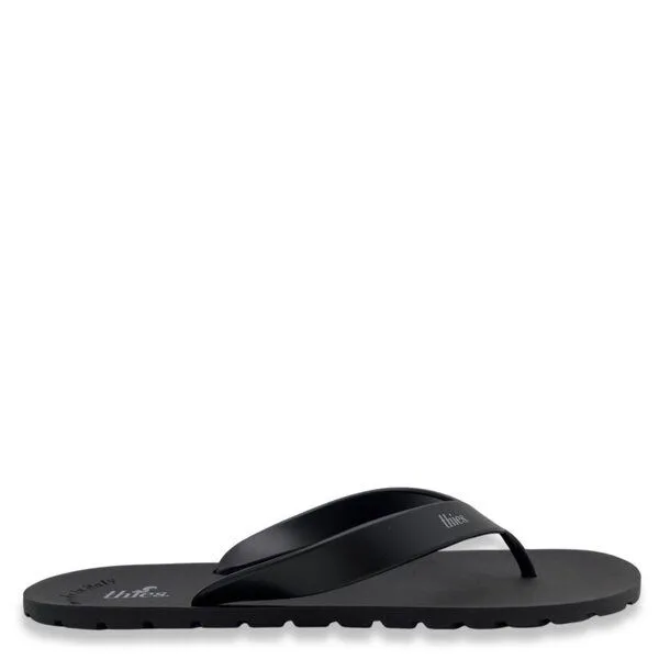 thies thies Vegane Eco Thong Beach Sandale aus pflanzenbasierendem Kunststoff, Black (schwarz), – Produktbild 1 von 4