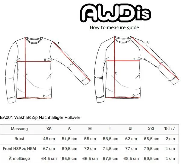 Ecologie by AWDis Ecologie by AWDis Wakhan 1/4 Zip Sustainable Sweater Troyer, Schwarz, – Produktbild 1 von 3