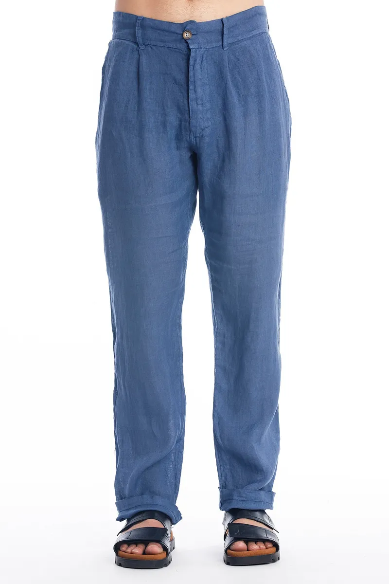 RAVENS VIEW IBIZA RAVENS VIEW IBIZA Herren vegan Hose Positano Indigoblau, Dunkelblau, – Produktbild 1 von 2