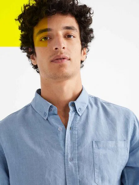 thinking mu thinking mu Hemp Ant Shirt, Blau (indigo), – Produktbild 4 von 4