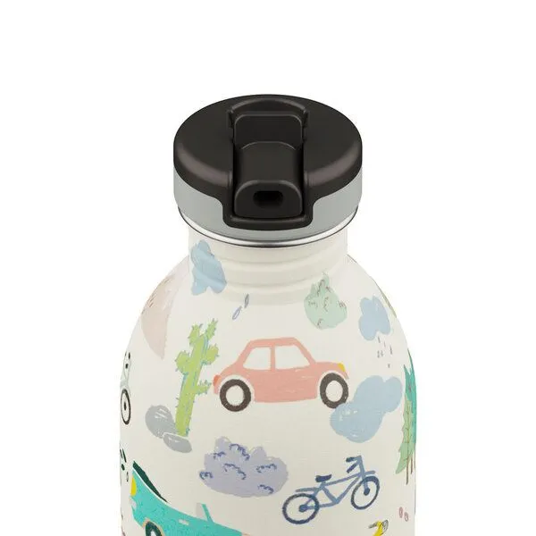 24bottles 24bottles 0,25l Edelstahl Trinkflasche für Kids mit Sportverschluss, Grey, – Produktbild 6 von 8