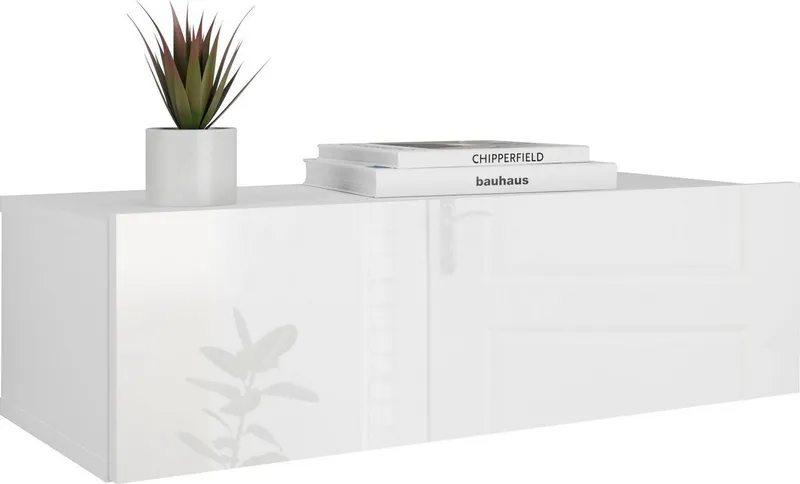 OTTO home Mehrzweckschrank Paris Kleine Garderobe Wandschrank 70 cm breit, 1 Klappe, Weiß, – Produktbild 2 von 5