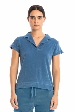RAVENS VIEW IBIZA RAVENS VIEW IBIZA Damen vegan Polo Alexa Terry Maui Blau – Produktbild 1 von 1