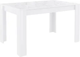 Home affaire Esstisch Prisma 137x90 cm, Esszimmertisch, ausziehbar, erweiterbar auf 185 cm, rechteckig,Tischplatte Stärke 22 mm u. mit elegantem Siebdruck – Produktbild 1 von 1