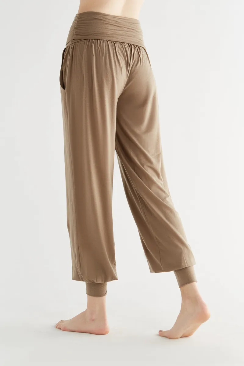 True North True North Damen vegan Yogahose Taupe, Beige, – Produktbild 1 von 2