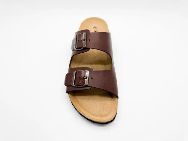 thies thies ® Eco Sandalen aus vegetabil gegerbtem Leder, Dark brown (dunkelbraun), – Produktbild 4 von 4