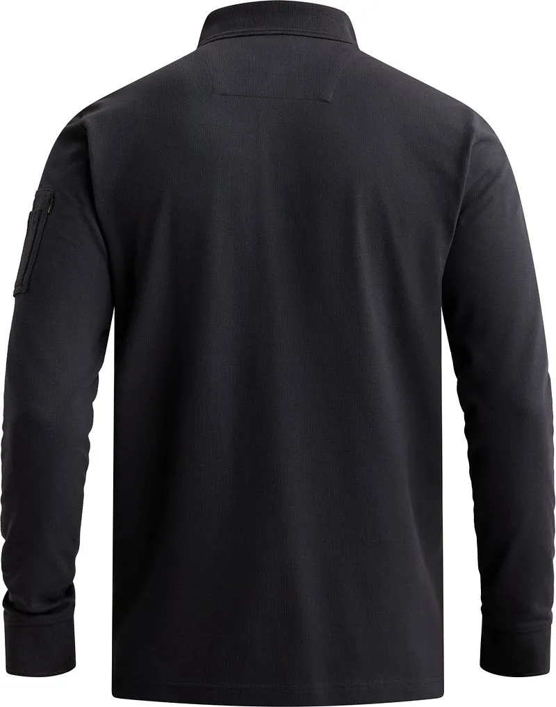 PME Legend PME Legend American Classic Longsleeve Poloshirt Salute, Dunkelblau, – Produktbild 5 von 5