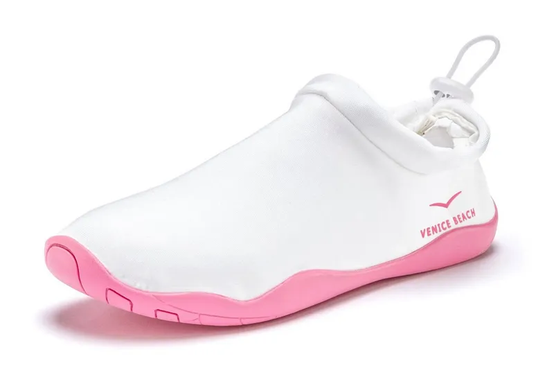 VENICE BEACH VENICE BEACH Badelatsche, Badeschuhe, Badeschlappe, Wasserschuh, leichter Slipper Aquaschuh schnelltrocknend mit ultraleichter Sohle VEGAN, Weiß, – Produktbild 3 von 5