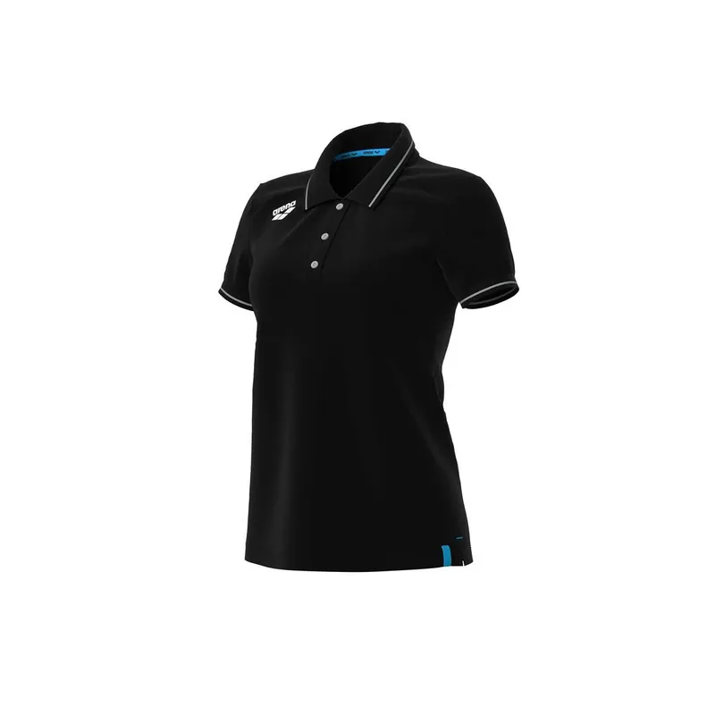 arena Polo-Shirt Baumwolle Damen Arena Team Solid, Schwarz, – Produktbild 1 von 1