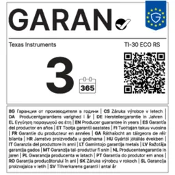 Texas Instruments Texas Instruments Taschenrechner 'TI-30 ECO RS' – Produktbild 1 von 1