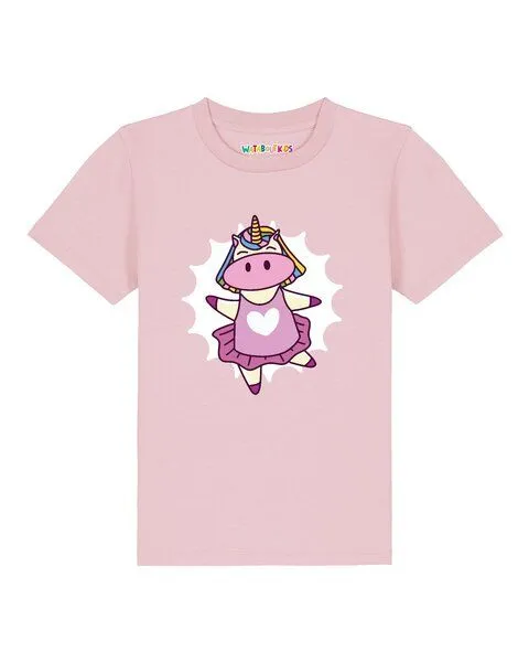 watabout.kids watabout.kids T-Shirt Kinder Ballett Unicorn, Cotton pink, – Produktbild 1 von 2