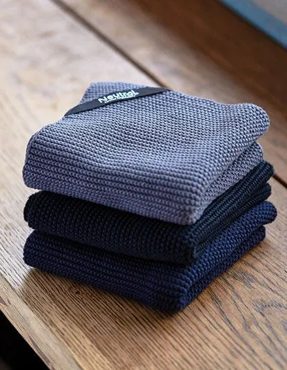 Neutral Neutral Perlmutt Geschirrtücher Küchenhandtücher Aufwaschtücher 2ER PACK, Navy, – Produktbild 2 von 2