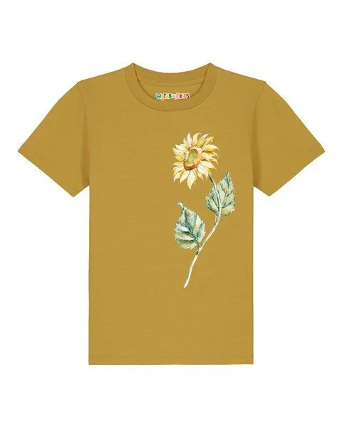 watabout.kids watabout.kids T-Shirt Kinder Sonnenblume, Ochre, – Produktbild 1 von 2