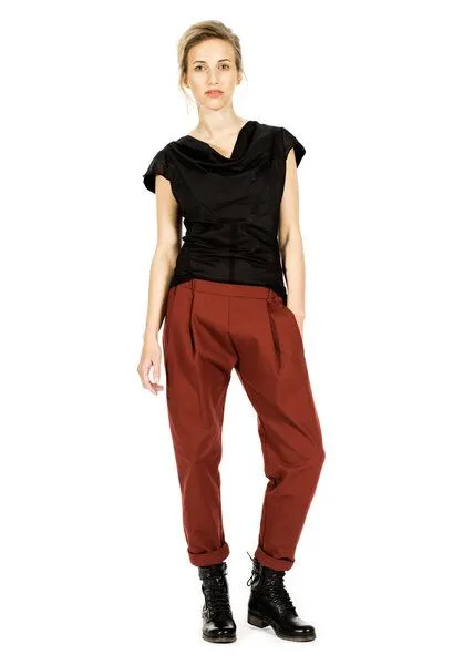 FORMAT FORMAT COSY II pants, canvas, Rost, – Produktbild 1 von 4