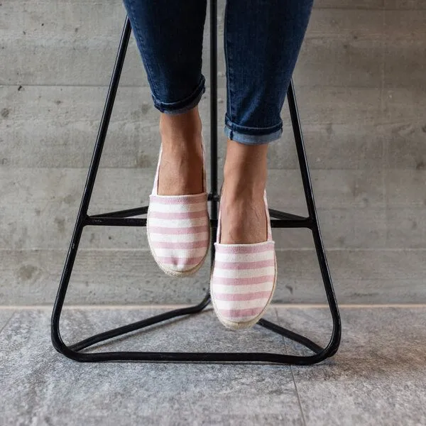 Gottstein Gottstein Camping Duo Linen-Espadrille aus zertifizierten Leinen für Damen - Sommerschuh mit Gummisohle, Rosa, – Produktbild 2 von 4