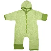 Cosilana Cosilana Baby Fleece Overall kbT Schurwolle Bio Baumwolle, Lindgrün-melange, – Produktbild 1 von 1