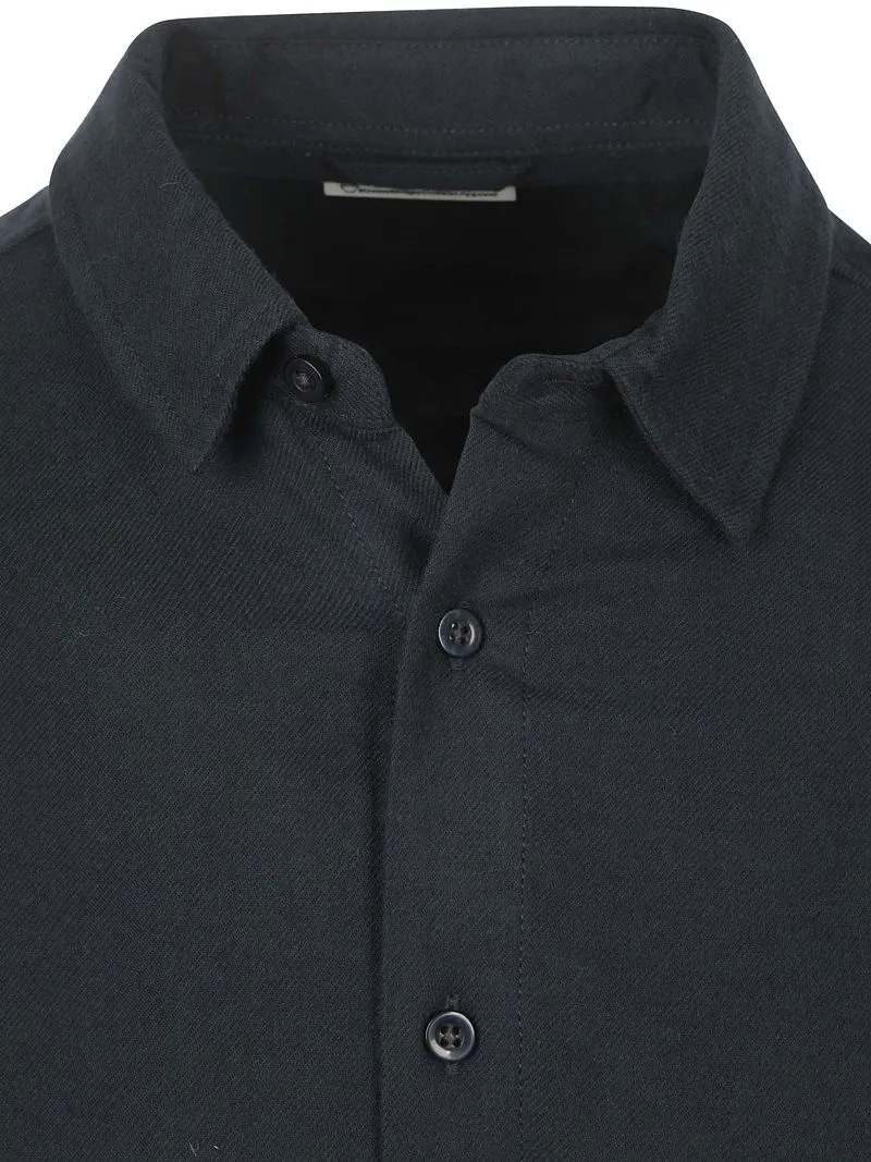 KnowledgeCotton Apparel Knowledge Cotton Apparel Shirt Flannel Total Eclipse - Größe XL, Dunkelblau, – Produktbild 5 von 5
