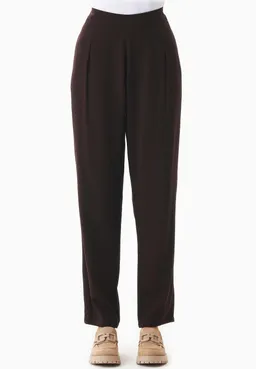 ORGANICATION ORGANICATION Damen vegan Hose Aus Lenzingâ„¢ Ecoveroâ„¢ Braun – Produktbild 1 von 1