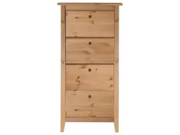 Kommode "Solvita" mit 4 Schubladen, B 58 x T 40 x H 115 cm, Kiefer gelaugt – Produktbild 1 von 1
