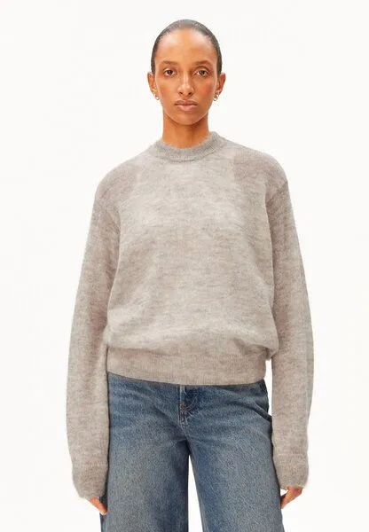 ARMEDANGELS ARMEDANGELS MOHAIR BLEND Damen Strickpullover aus Mohair-Mix, Honey melange, – Produktbild 2 von 5