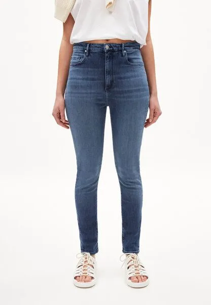 ARMEDANGELS ARMEDANGELS INGAA Damen Jeans Skinny Leg High Waist Bio-Baumwoll Mix X-Stretch, Stone wash, – Produktbild 1 von 4