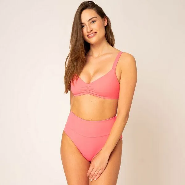 Woodlike Ocean Woodlike Ocean Ruffle Bikini Top, Pink, – Produktbild 2 von 2