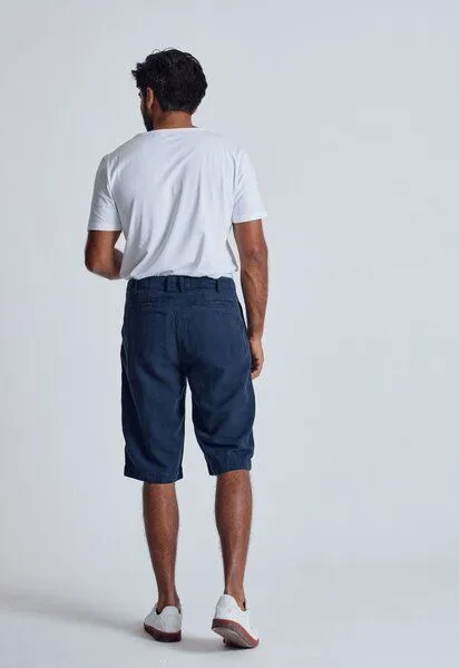 Flax and Loom Flax and Loom Leinen Shorts Modell: Bird, Navy (blau), – Produktbild 3 von 3