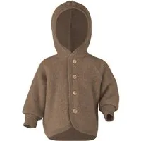 Engel natur Engel Natur Baby Jacke mit Kapuze Bio-Merinowolle Fleece melange-walnuss Gr. 62/68 – Produktbild 1 von 1