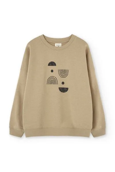 TIRALAHILACHA TIRALAHILACHA Gabriela sweatshirt, Beige, – Produktbild 4 von 4