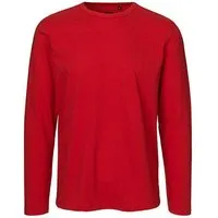 Neutral Neutral® Herren Langarm T-Shirt von Neutral Bio Baumwolle, Rot, – Produktbild 1 von 1