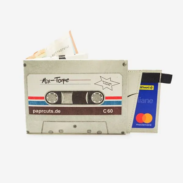paprcuts paprcuts RFID Portemonnaie Pro, Mixtape 2.0.(beige), – Produktbild 1 von 4
