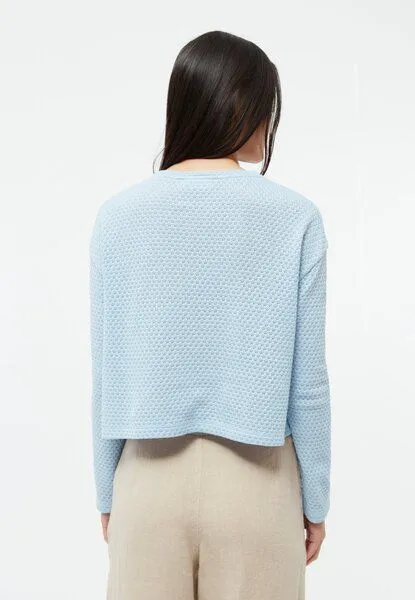 Givn Berlin Givn Berlin Strickshirt GBMARIA aus Bio-Baumwolle, Ice water blue (jacquard), – Produktbild 4 von 4