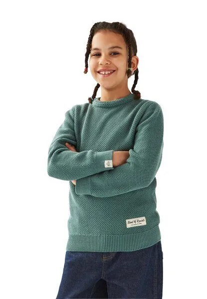 Band of Rascals Band of Rascals Waffle Pullover, Sage, – Produktbild 1 von 3