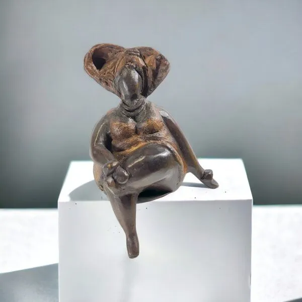 Moogoo Creative Africa Moogoo Creative Africa Bronze-Skulptur "Bobaraba Yolanda" Unikate by Hamidou | handgemacht, Braun, – Produktbild 1 von 3