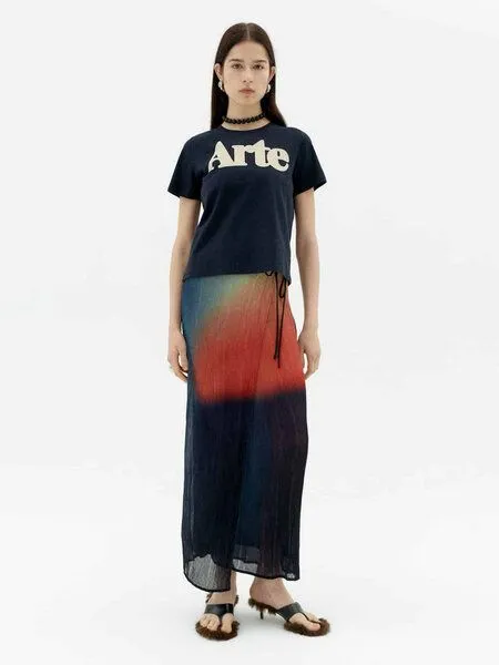 thinking mu thinking mu Arte Ida - Damen T-Shirt aus Bio-Baumwolle, Navy (blau), – Produktbild 2 von 4