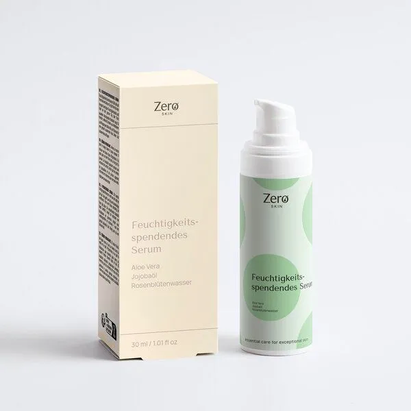 Zero Skin Zero Skin Feuchtigkeitsspendendes Serum mit Hyaluronsäure, Bisabolol & Moltebeere - 30 ml – Produktbild 3 von 4