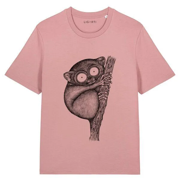 LIGARTI LIGARTI T-shirt - Koboldmaki, Altrosa, – Produktbild 1 von 4