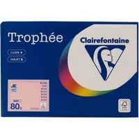 Clairefontaine 500 Blatt Clairfontaine Farbiges Kopierpapier "Trophee" 80 g/m², DIN A4, rosa – Produktbild 1 von 1