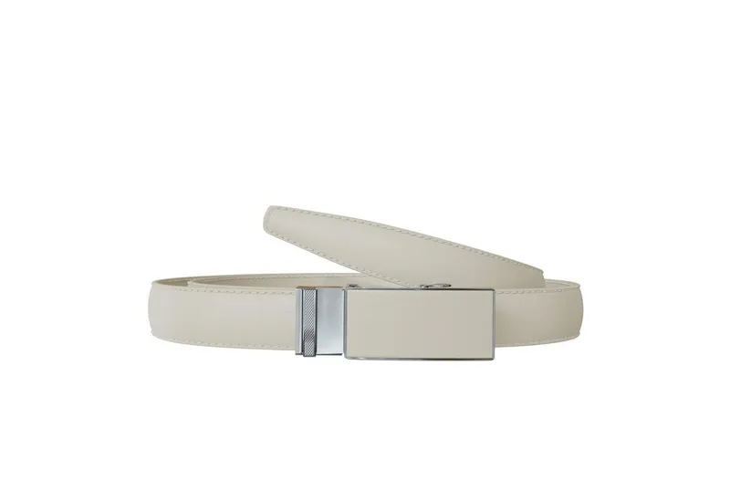 KMISSO Ledergürtel Modischer Damen Gürtel in großen Größen – Automatikverschluss – stufen (1-St) im eleganten Look, Beige, – Produktbild 1 von 5
