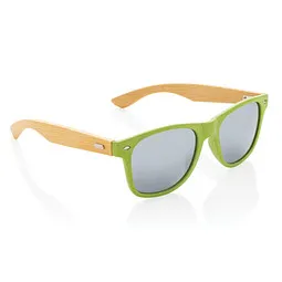 XD Collection XD Collection Sonnenbrille aus Weizenstroh und Bambus, Grün, – Produktbild 1 von 1