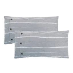 Living Crafts LIVING CRAFTS - Home Kissenbezug, 2er-Pack - Grau (100% Bio-Baumwolle), Nachhaltige Mode, Bio Bekleidung – Produktbild 1 von 1
