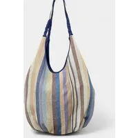 Dragolina Dragolina Ballontasche Nomad aus Webstoff der Pwo Karen, Dove blue sand (blau), – Produktbild 1 von 1