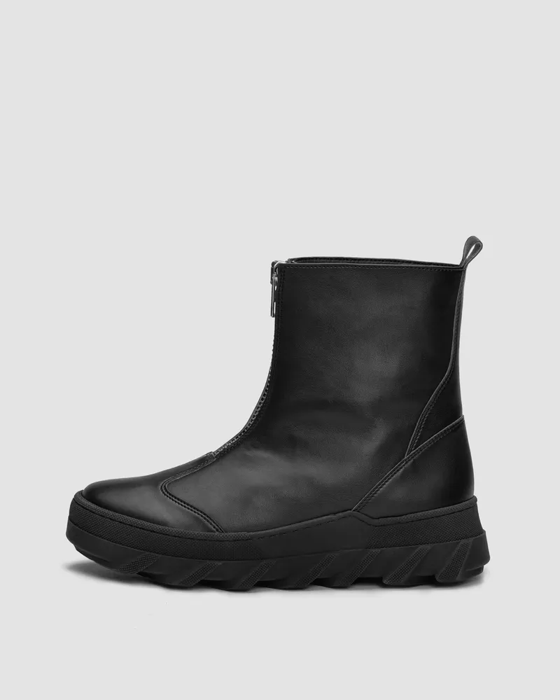 BOHEMA BOHEMA Damen vegan Stiefel Tiger Schwarz, Schwarz, – Produktbild 2 von 2